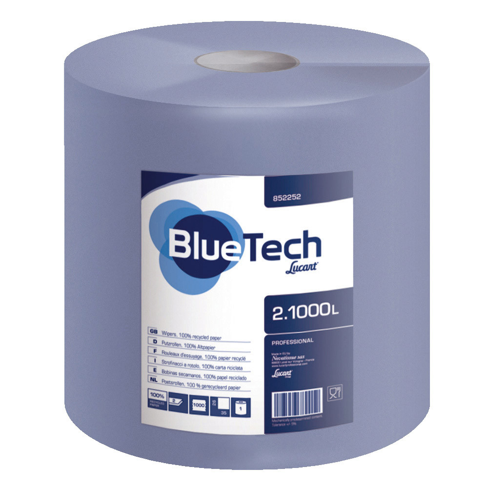 2 bobines d'essuyage Blue Tech, 1000 formats