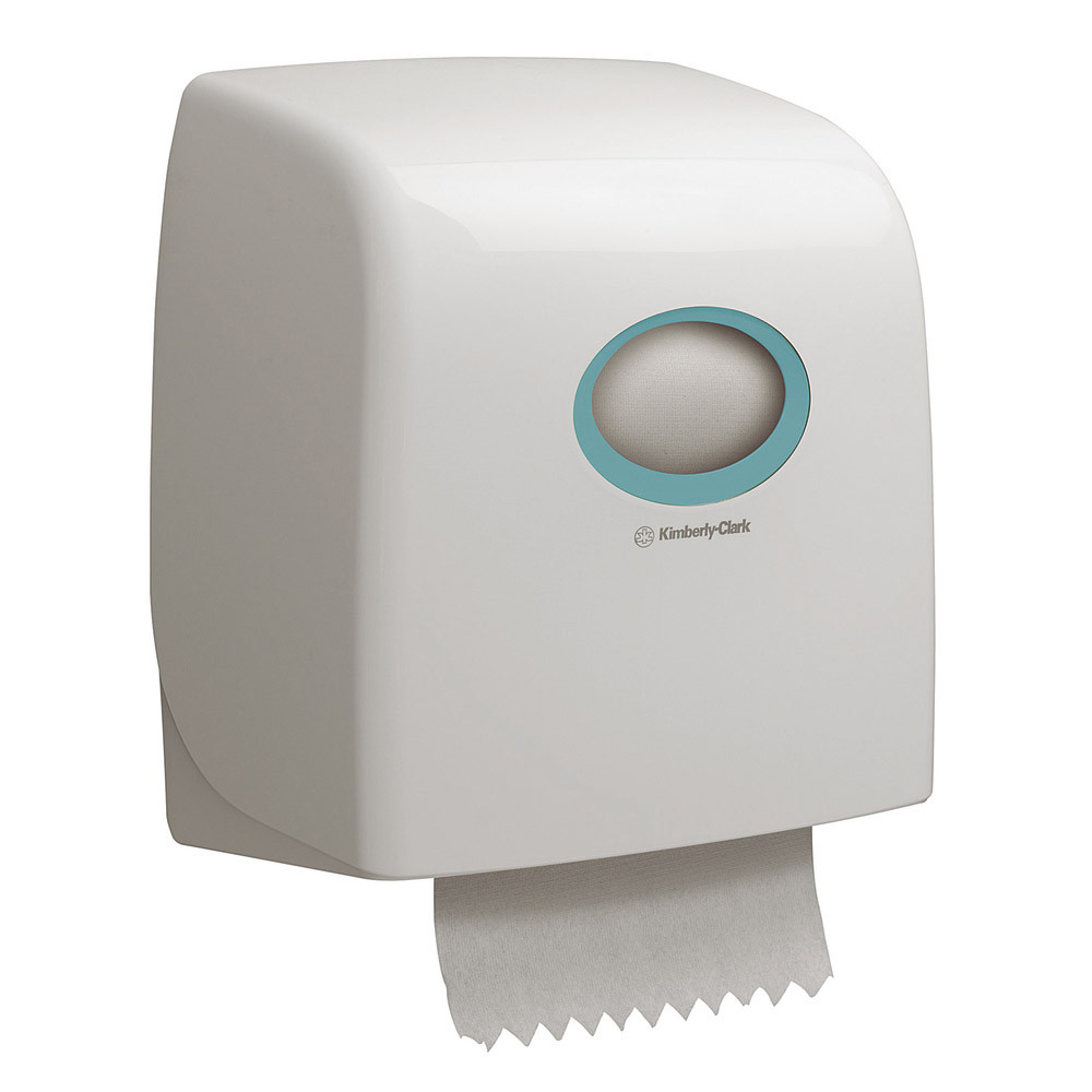 Distributeur essuie-mains rouleaux Aquarius Slimroll ABS blanc