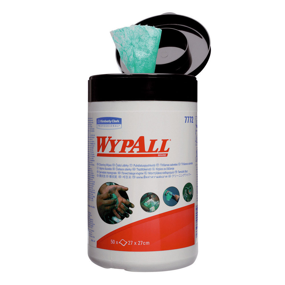 Lingettes d'atelier Wypall, boîte de 50 lingettes