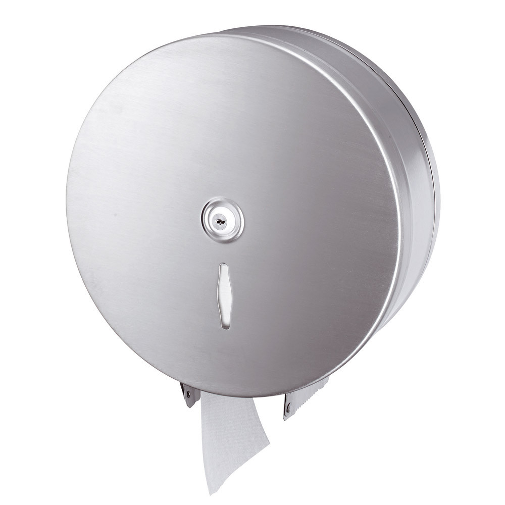 Distributeur papier toilette en inox pour maxi bobines