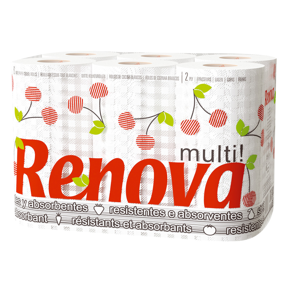 Essuie-tout Renova Multi, colis de 6 rouleaux