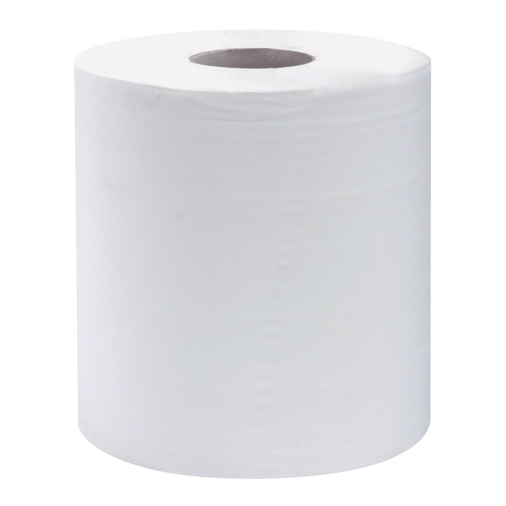 Bobines d'essuyage à dévidage central Strong L-One blanc 2 épaisseurs , lot de 6