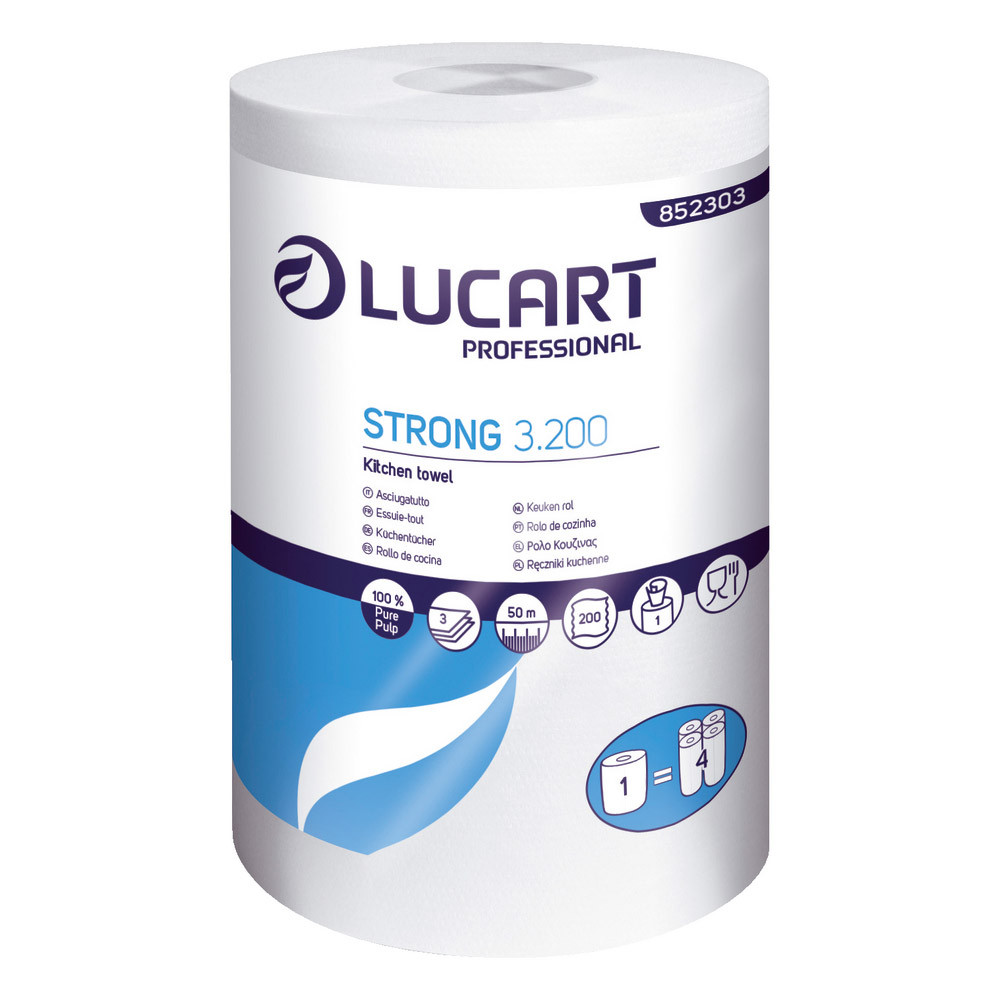 Essuie-tout Lucart Strong, la bobine de 200 formats
