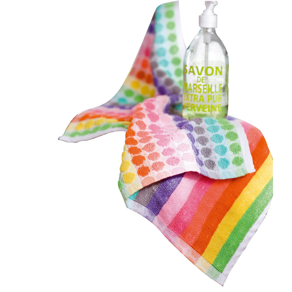 Serviettes mains coton 1er prix 45 x 60 cm, lot de 3