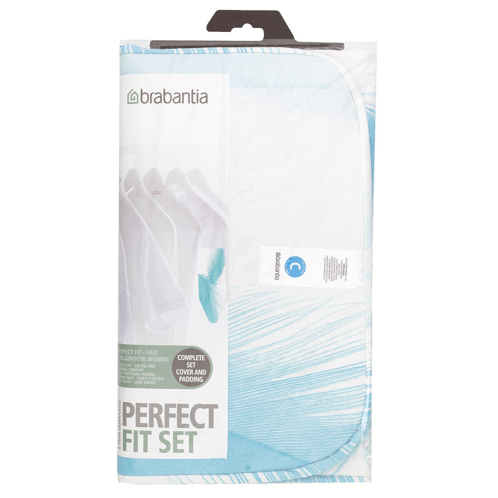 Housse avec mousse 4 mm pour table à repasser 124 x 45 cm Brabantia coton