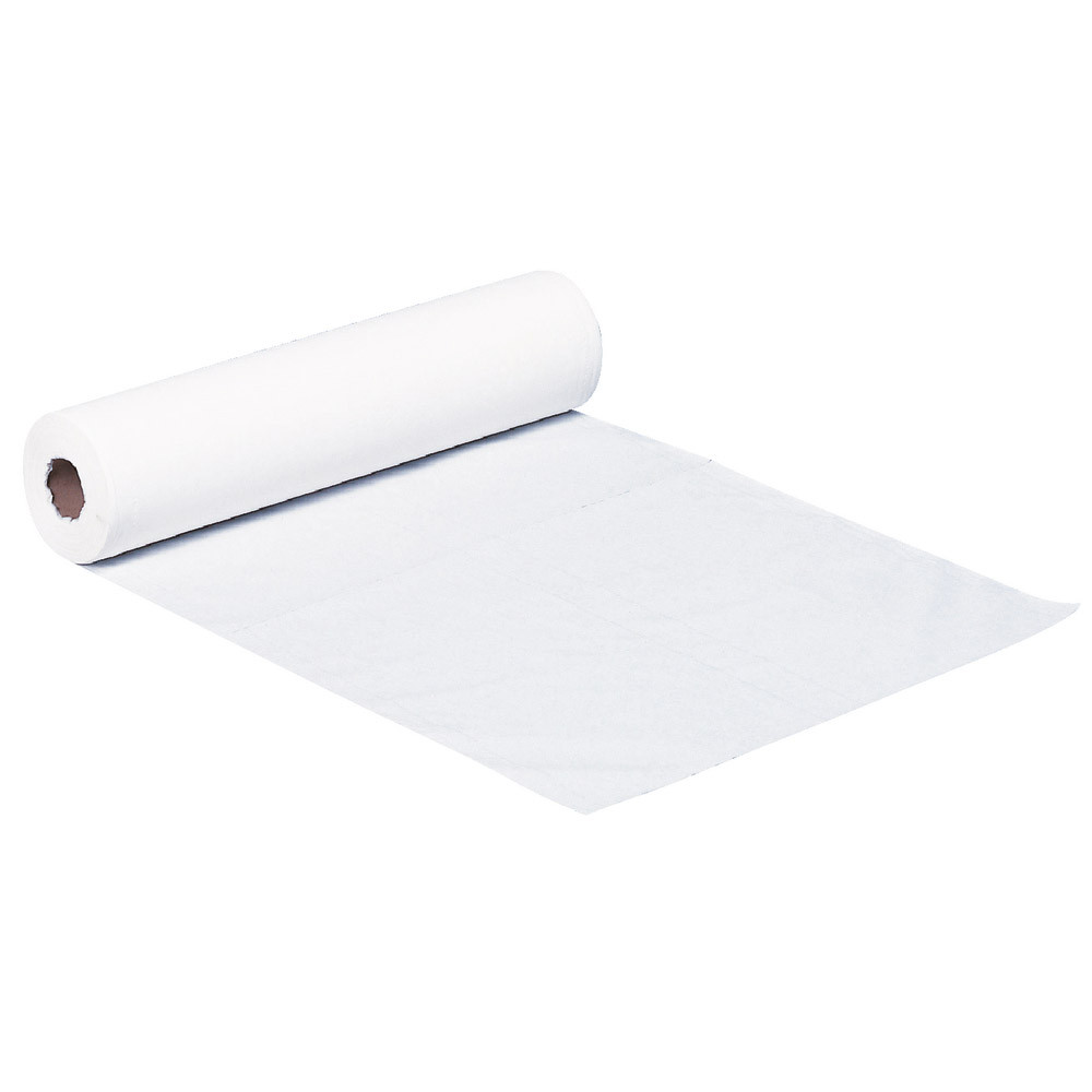 Draps d'examen jetables Papeco 100% pure cellulose, 6 rouleaux de 140 formats 50 x 38 cm