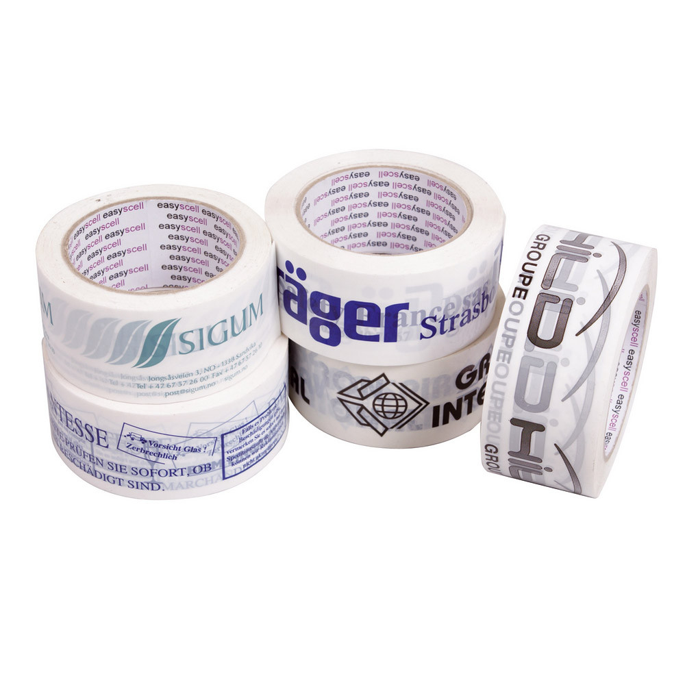 72 rouleaux adhésifs personnalisés 1 couleur, fond blanc, 48 mm x 66 m