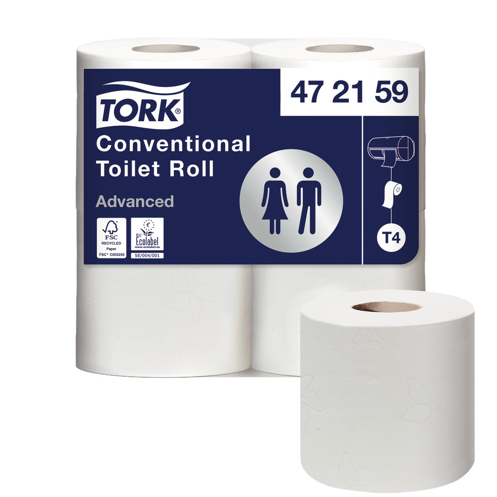 Papier toilette Tork Advanced 2 épaisseurs, lot de 48 rouleaux