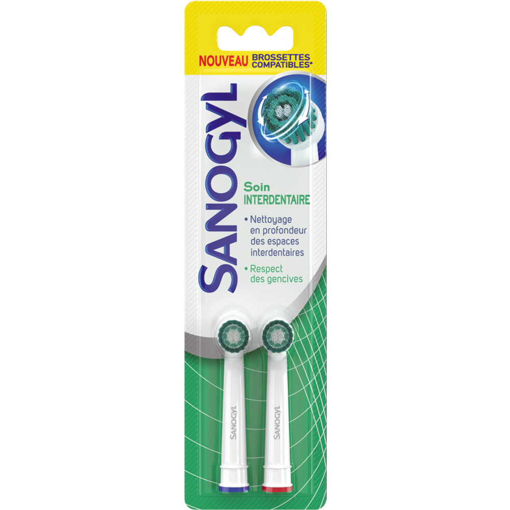 Brossettes Sanogyl soin interdentaire, lot de 2 brossettes