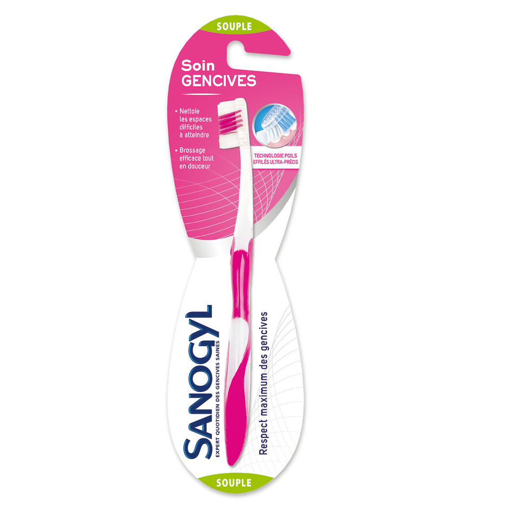 Brosse à dents Sanogyl Soins Gencives Souple