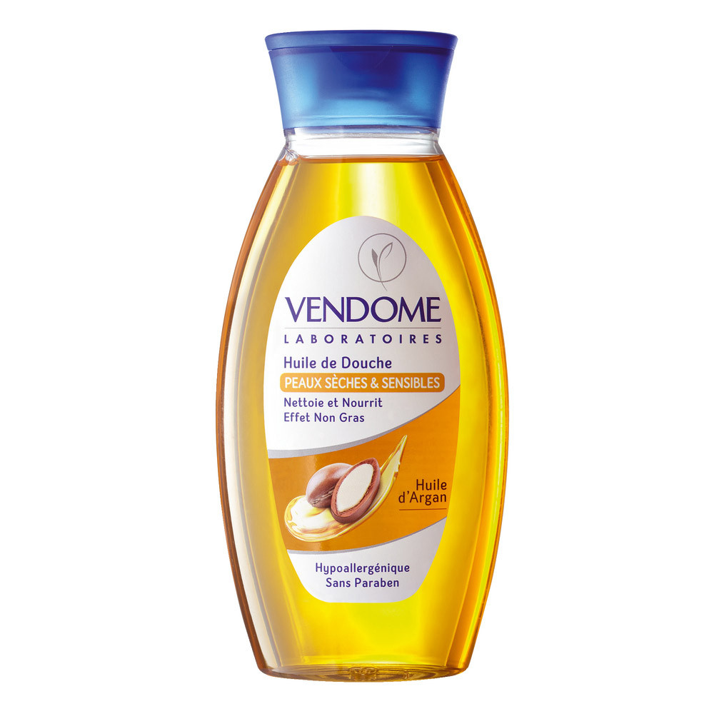 Huile de douche Vendome à l'huile d'Argan, flacon de 250 ml
