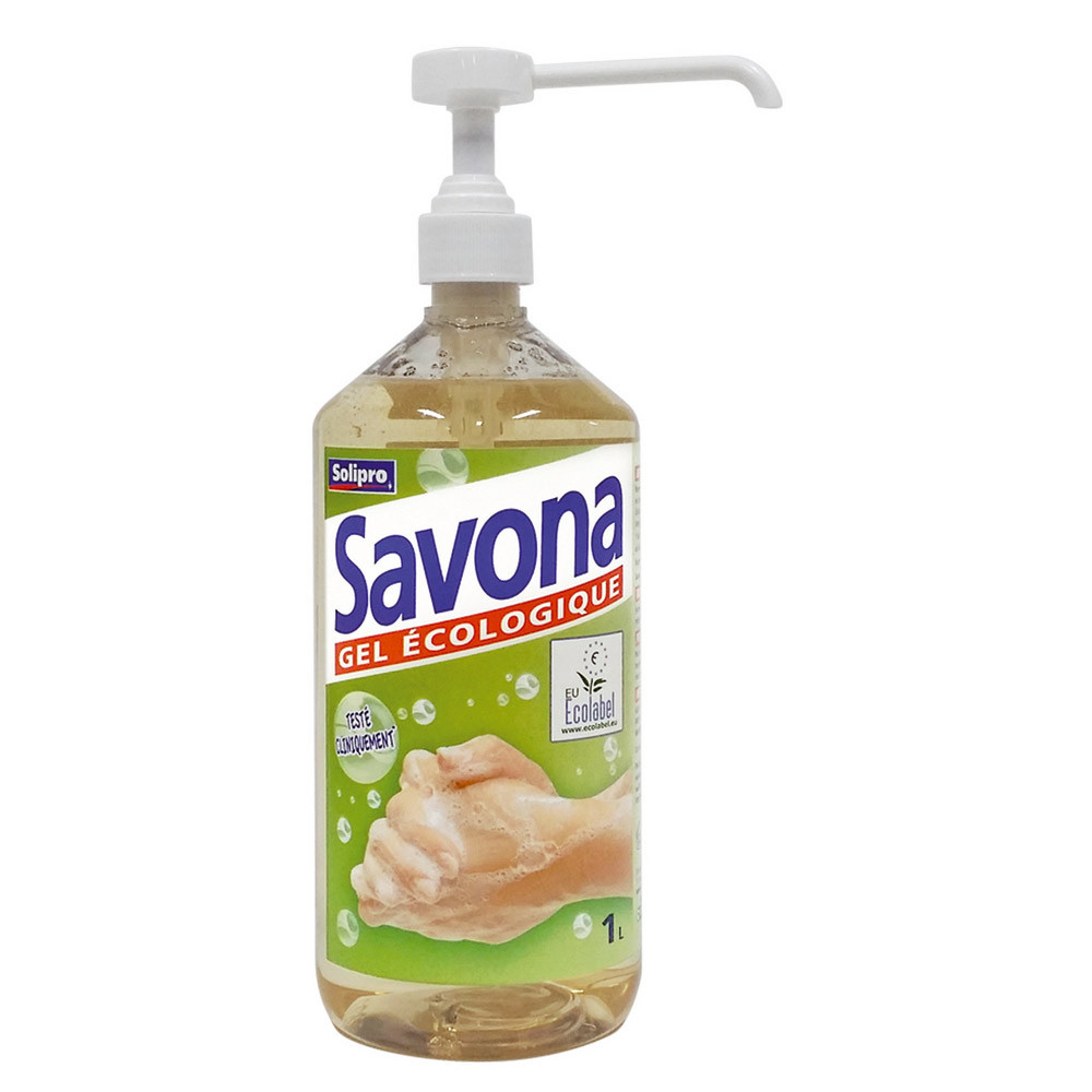 Gel mains écologique glycériné Solipro Savona 1 L
