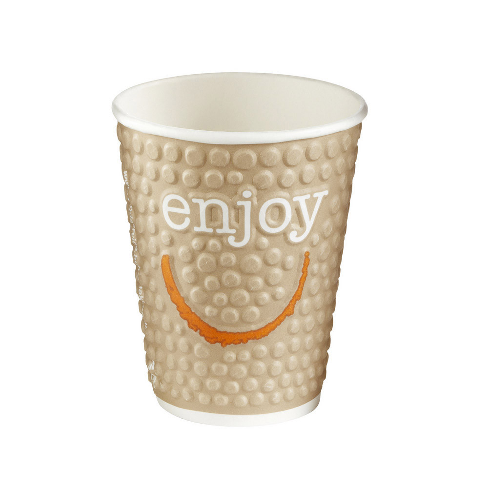 Gobelet en carton ENJOY pour boissons chaudes ou froides, 20 cl colis de 30.