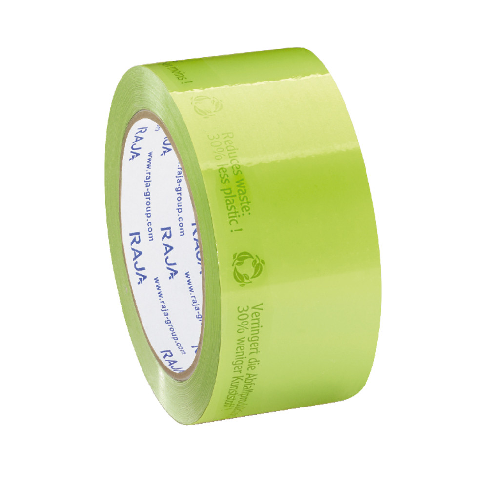 Ruban adhésif RAJA polypropylène silencieux vert AIRTAPE 50 mm x 90 m, colis de 6