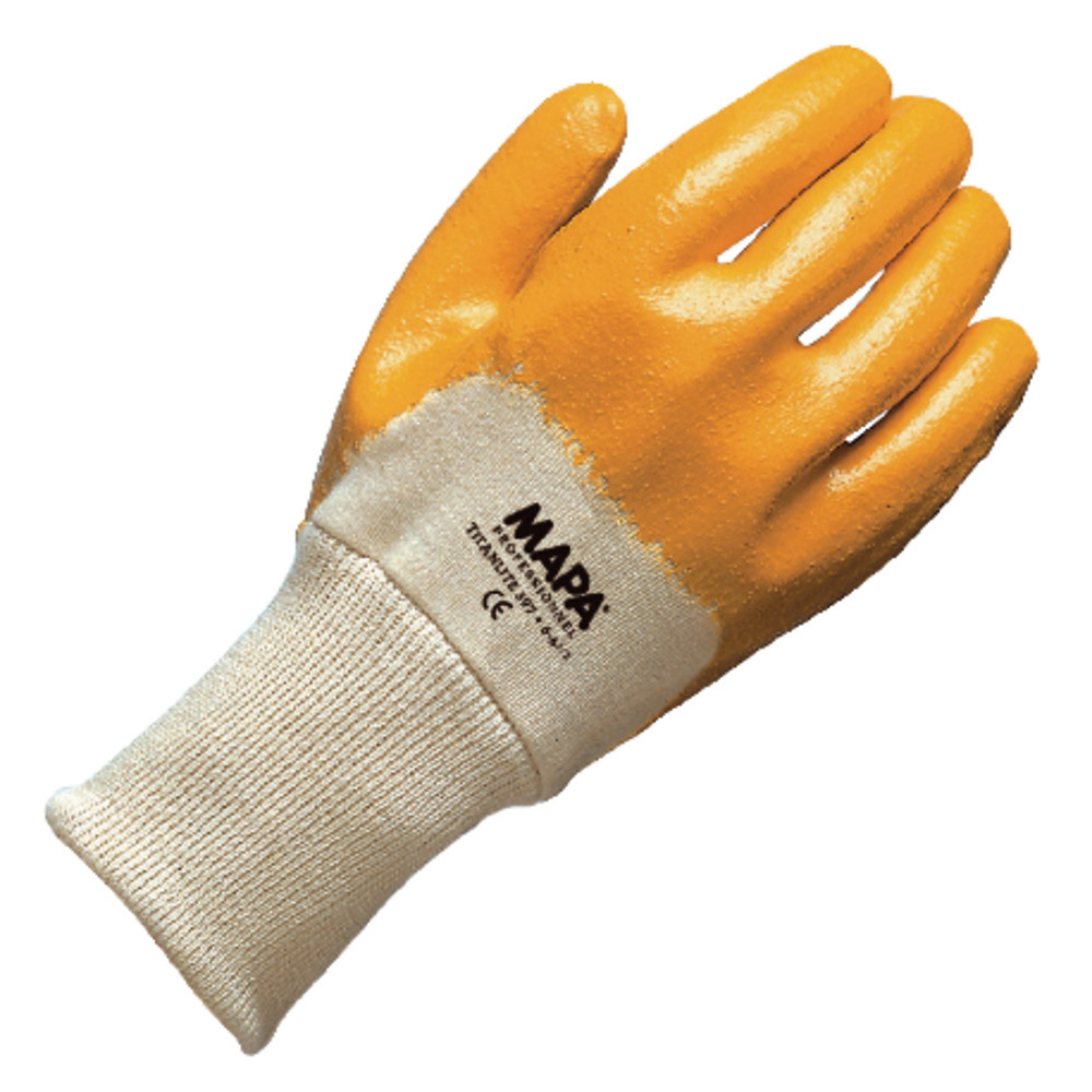 10 paires de gants pour travaux de manutention lourde Titanlite 397 Mapa, taille 7