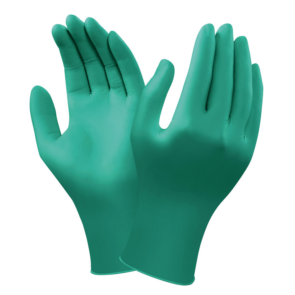 Gants protection chimique en nitrile Ansell TouchNtuff 92-600, taille 9, la boite de 100.