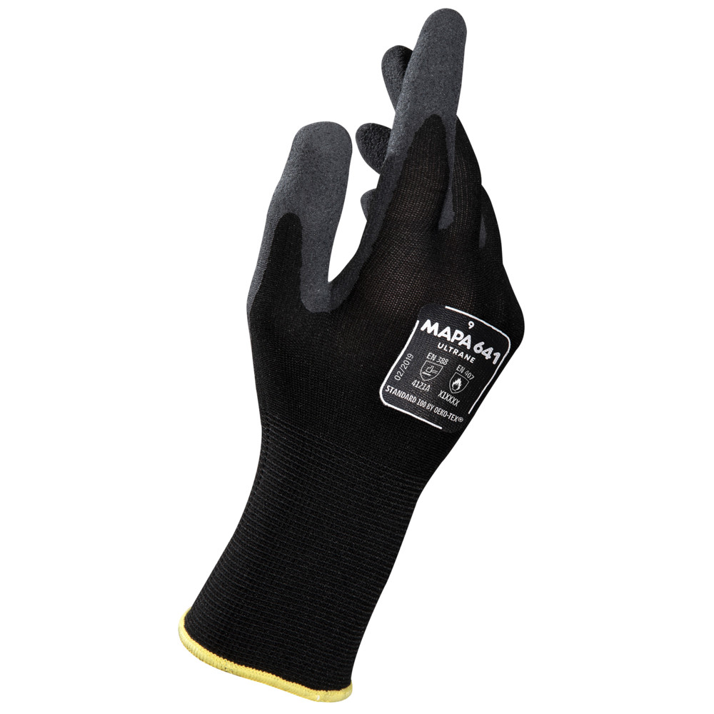 Gants de manutention pour travaux de précision Ultrane 641, lot de 12 paires taille 9