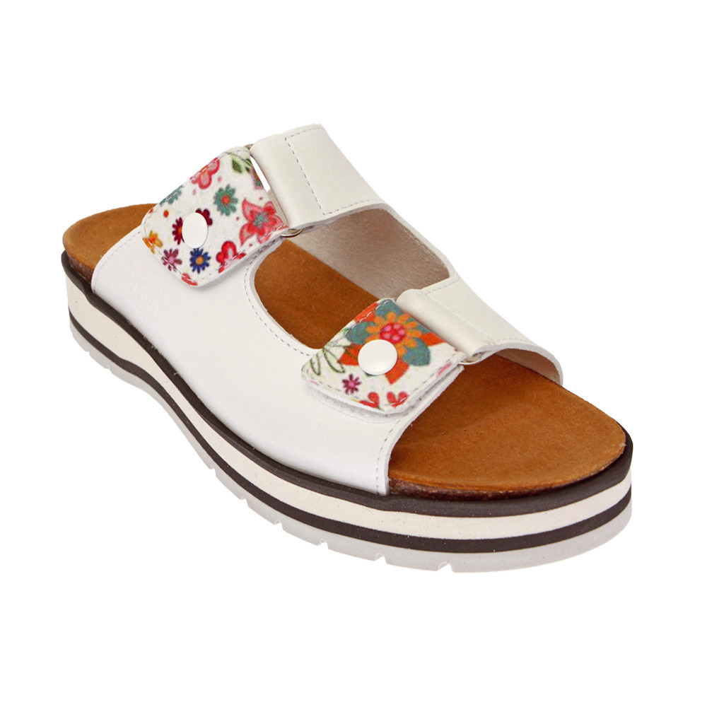 Sabots de travail femme Swedi Xénon+ coloris blanc prairie, taille 38