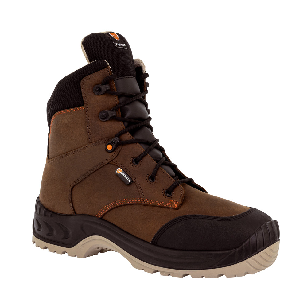 Chaussures mixtes Norman S3 Parade, coloris cognac, pointure 43