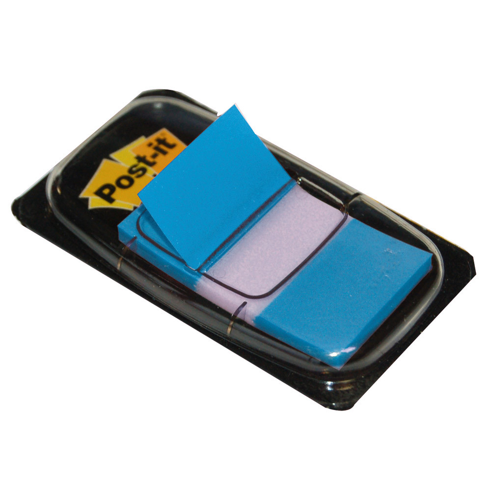 Distributeur de 50 index Post-it® largeur 25 mm coloris bleu