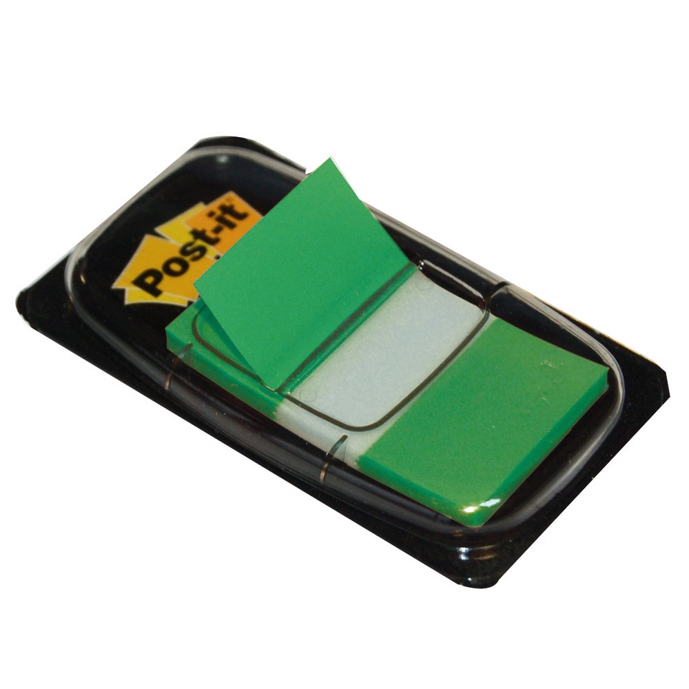 Distributeur de 50 index Post-it® largeur 25 mm coloris vert