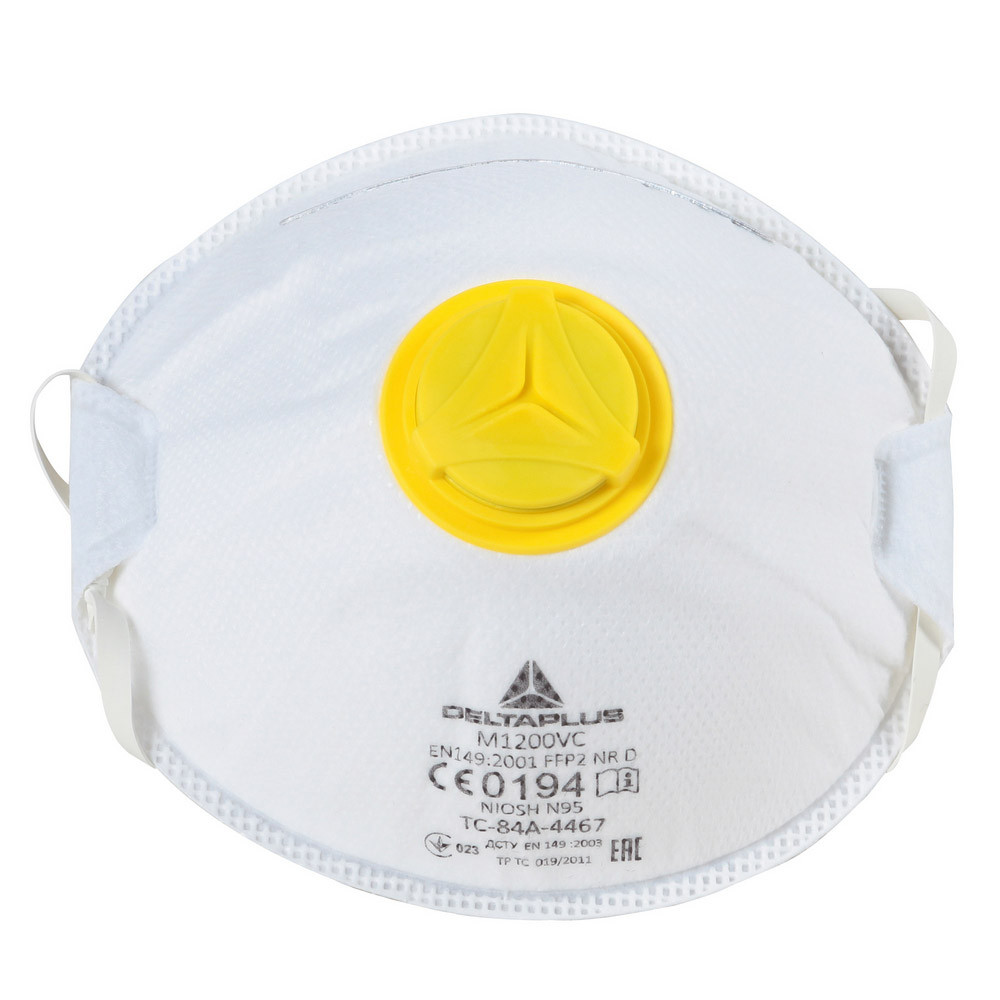 10 masques de protection FFP2 avec soupape, DeltaPlus