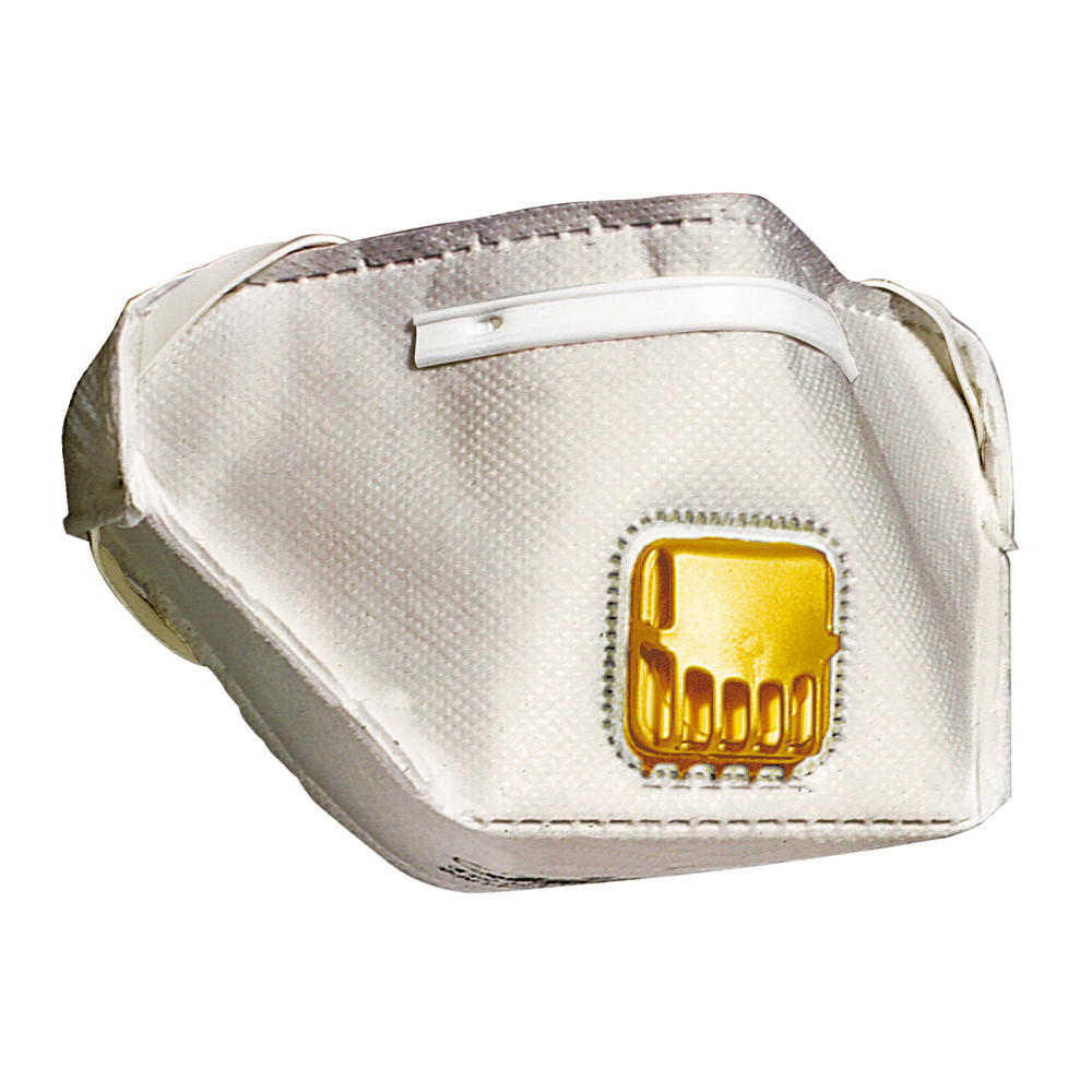 10 masques de protection pliants à usage court FFP2 avec valve, contre les vapeurs organiques, Delta