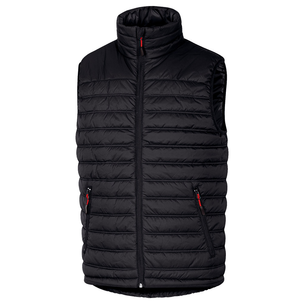 Gilet doudoune Ripstop Noir et Rouge - Taille XL