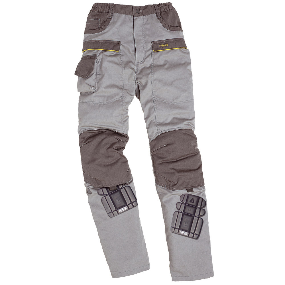 Pantalon de travail polycoton gris clair et gris foncé Mach 2, DeltaPlus, taille S