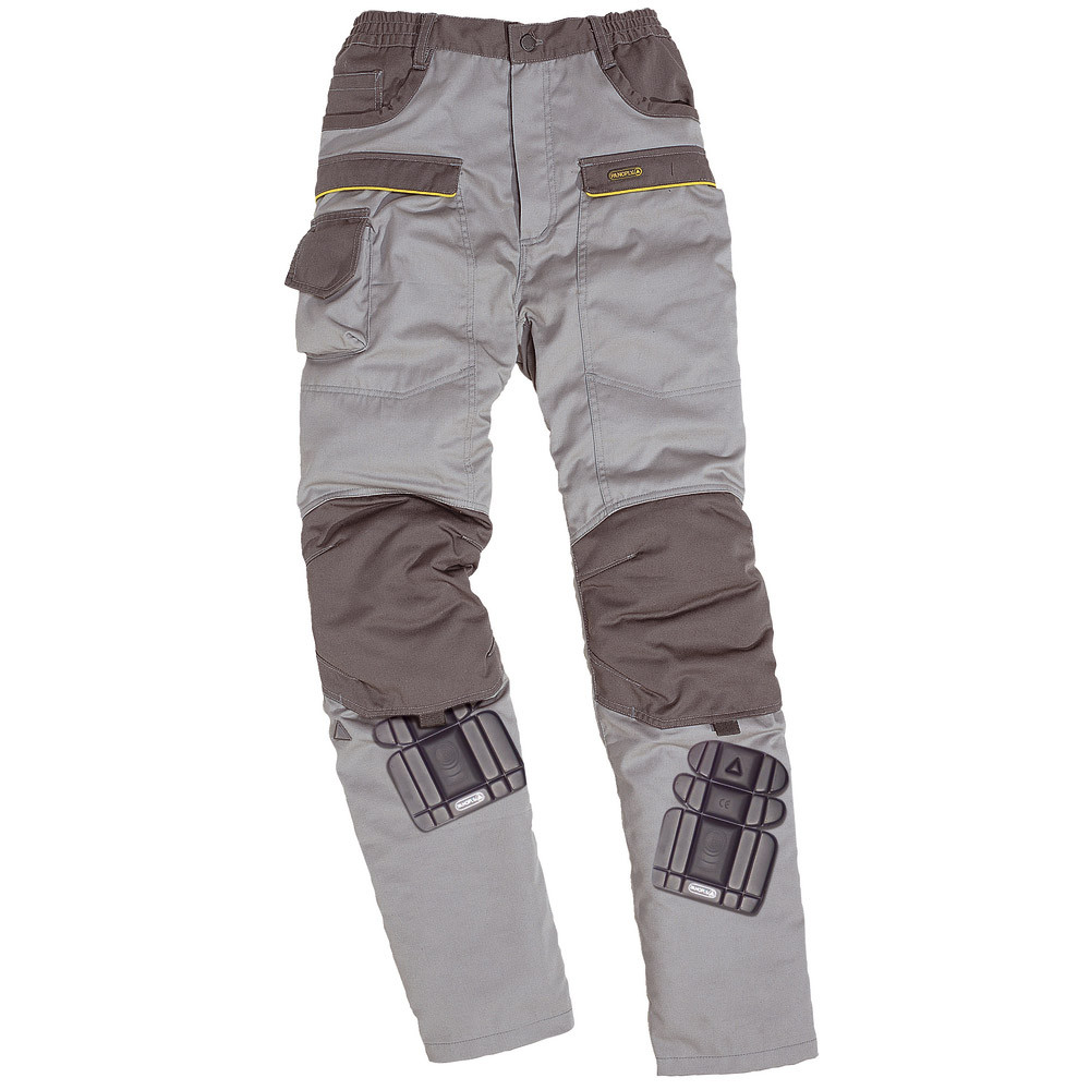 Pantalon de travail polycton gris clair et gris foncé Mach 2, DeltaPlus, taille L