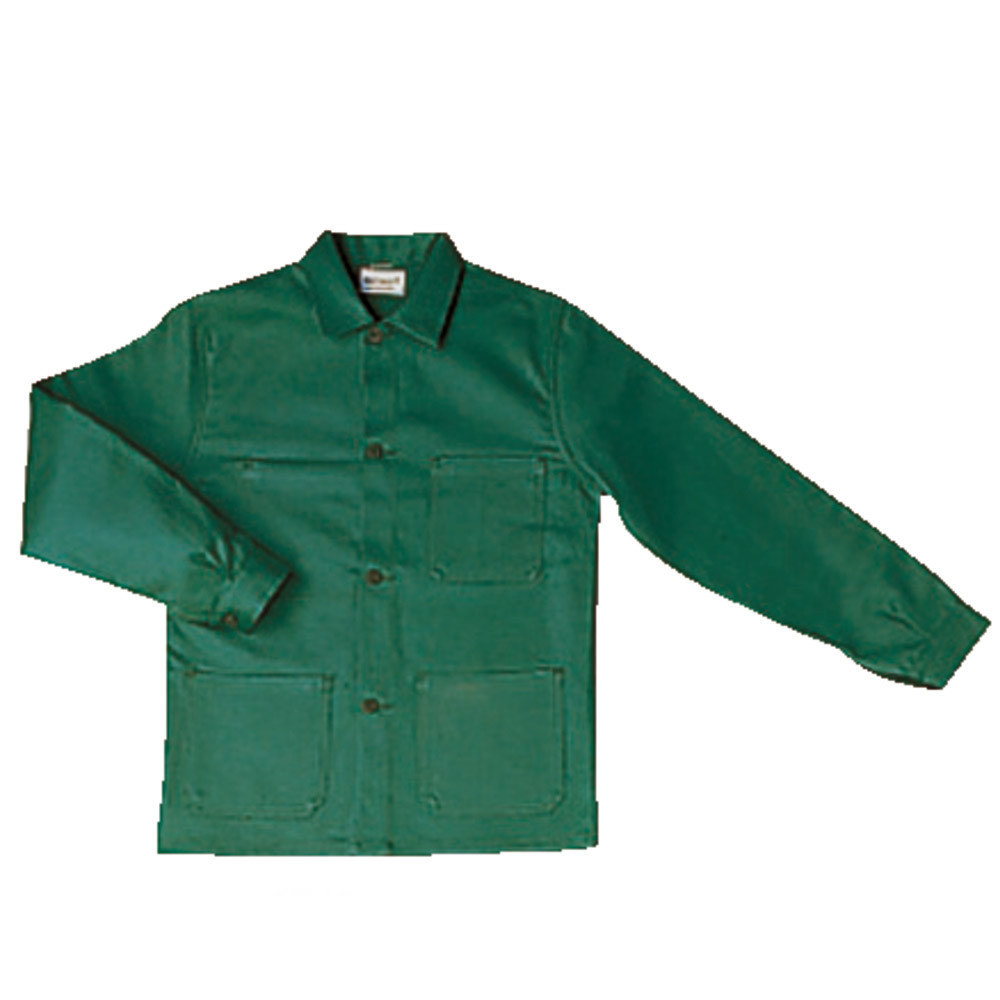 Veste de travail en coton vert bouteille, taille XL