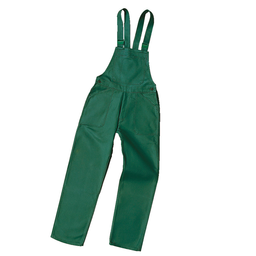 Cotte de travail en polycoton vert bouteille, taille 40/42