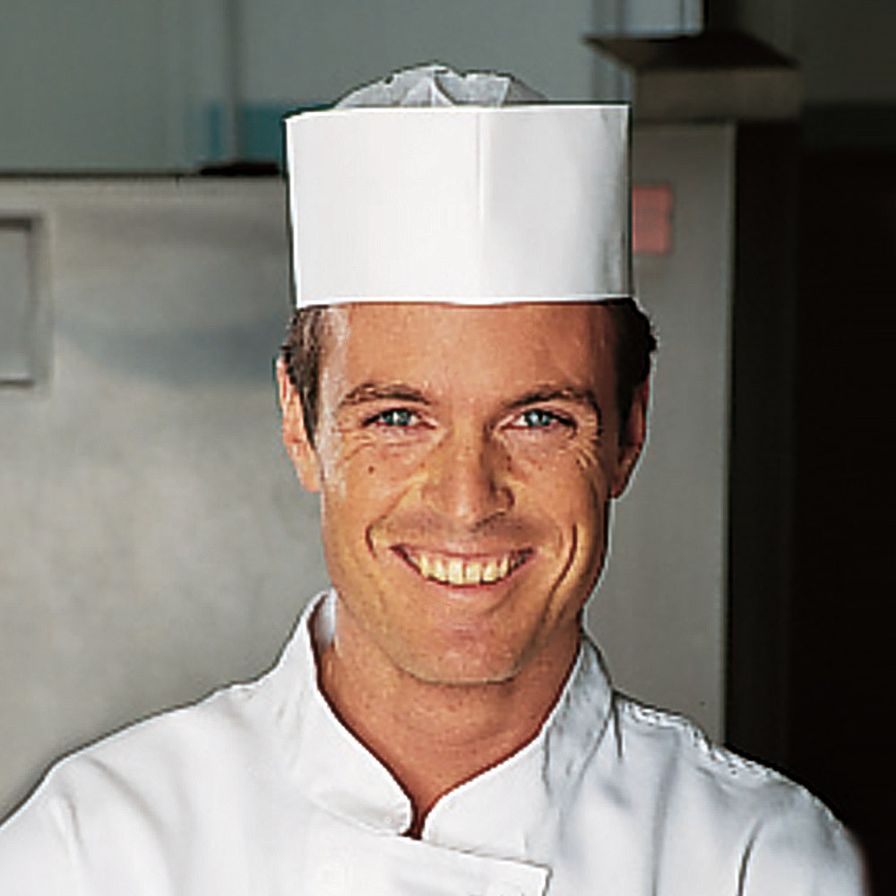 100 calots réglables blancs