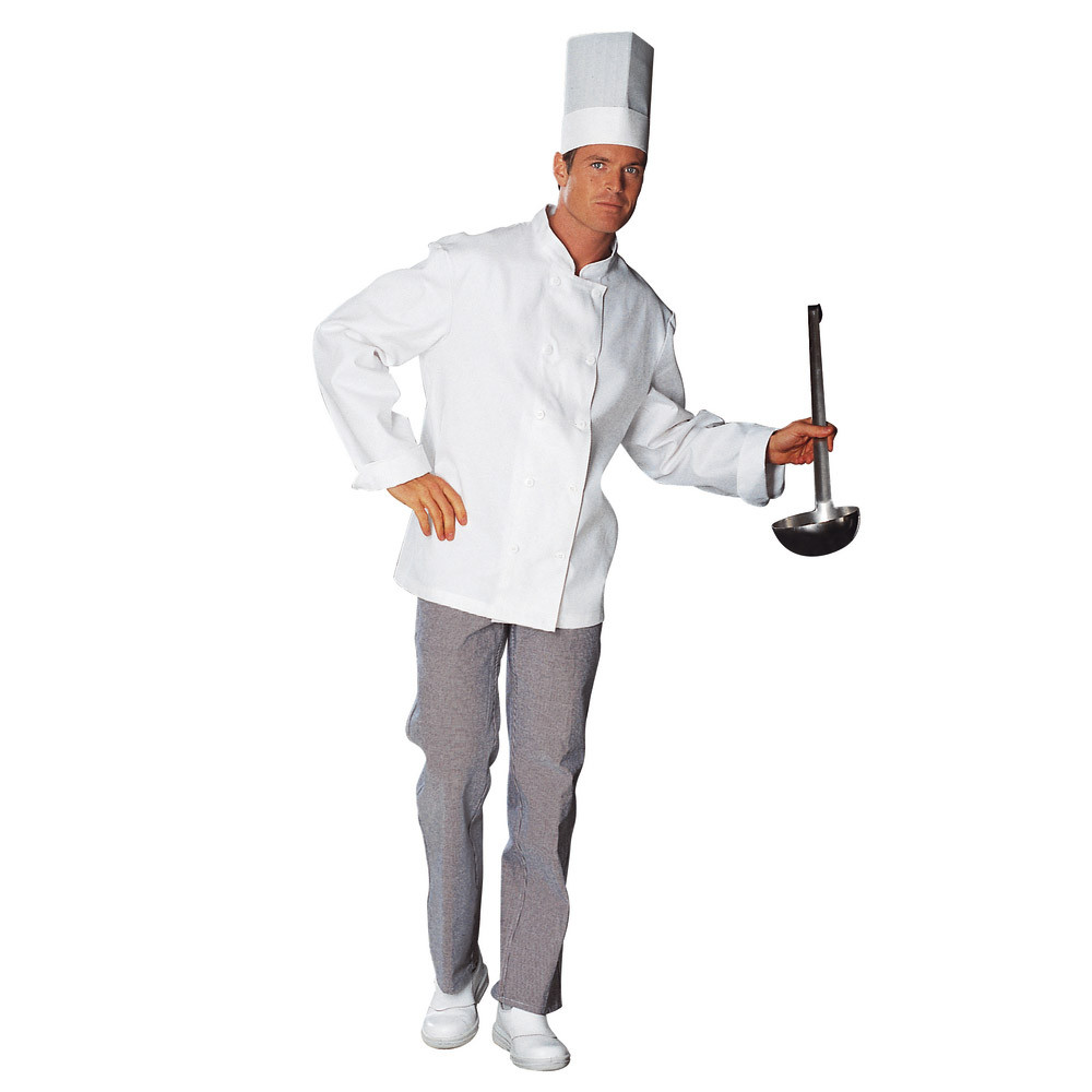 Pantalon cuisinier 100% coton pied de poule, taille 52