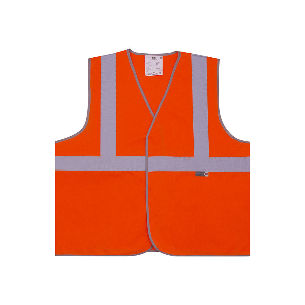 Gilet de signalisation 3 bandes orange XL