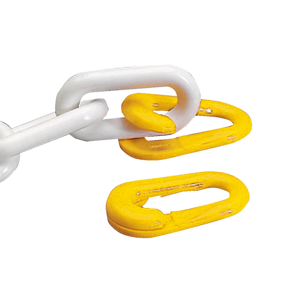 Anneaux brisés, couleur jaune, diamètre 8 mm, lot de 4