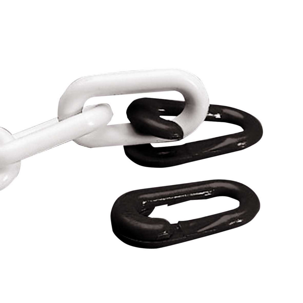 4 anneaux brisés noirs diamètre 8 mm