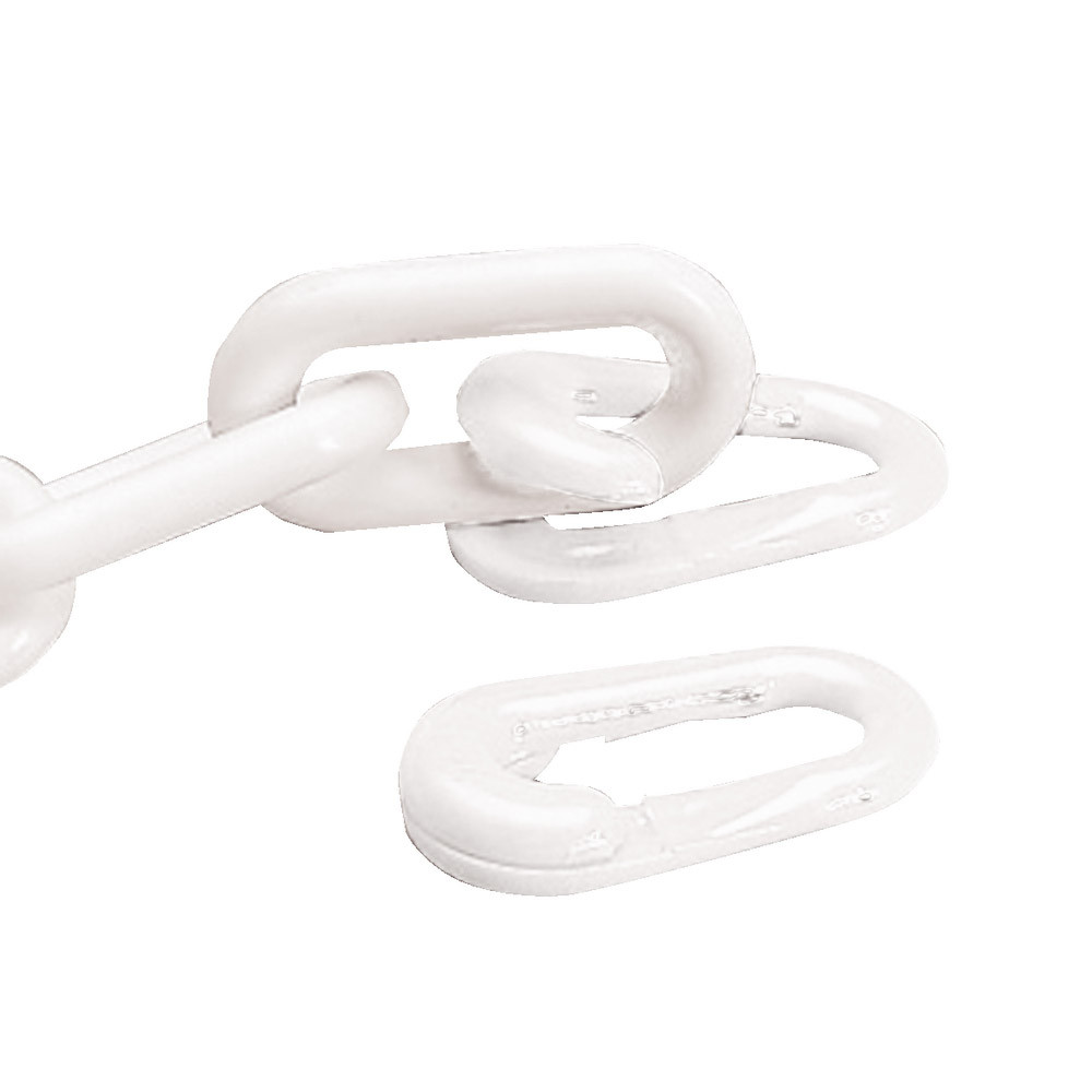 Anneaux brisés, couleur blanche, diamètre 8 mm, lot de 2