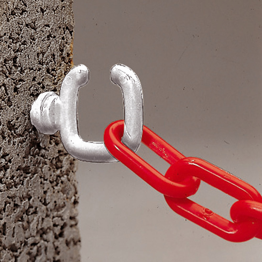 2 anneaux à vis blancs 50 x 50 mm