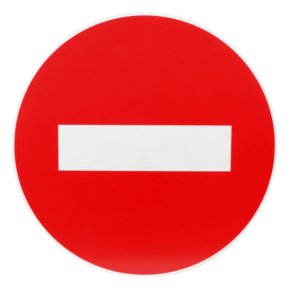 Disque de signalisation d'interdiction, sens interdit ø 30 cm