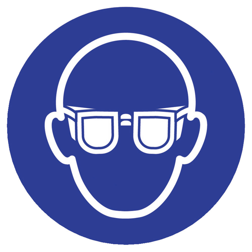 Disque d'obligation de porter des lunettes de protection ø 30cm