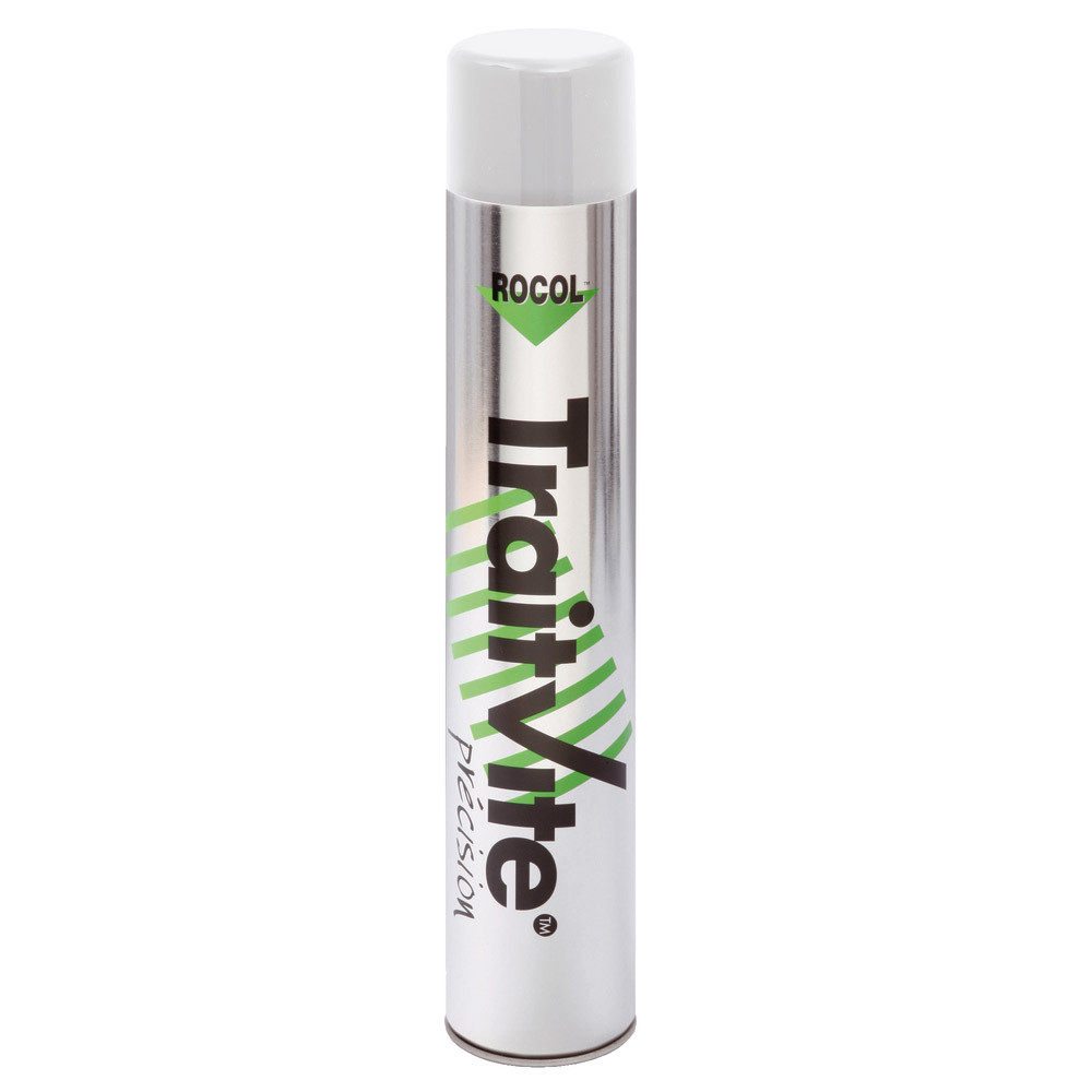 Peinture aérosol TraitVite Précision 1000 ml pour traçage coloris blanc