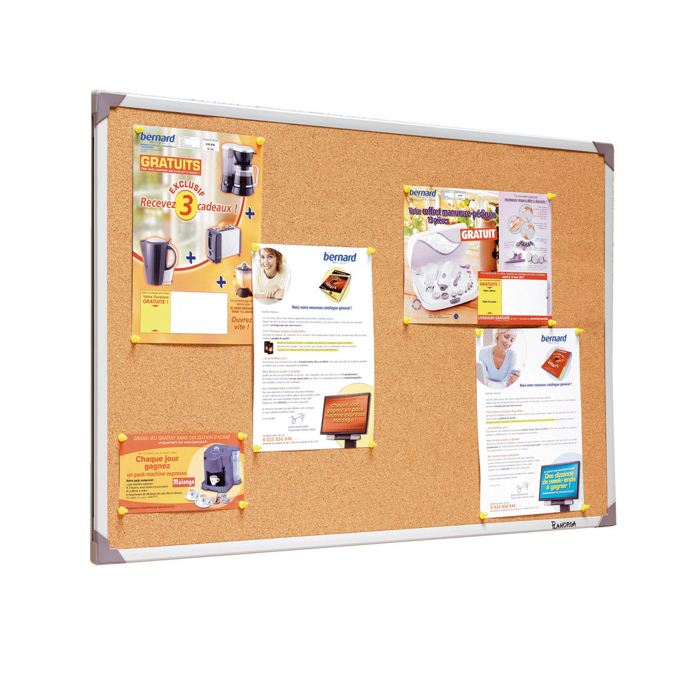 Tableau liège cadre PVC 60 x 90 cm