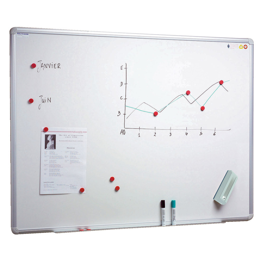 Tableau blanc émaillé 45 x 60 cm