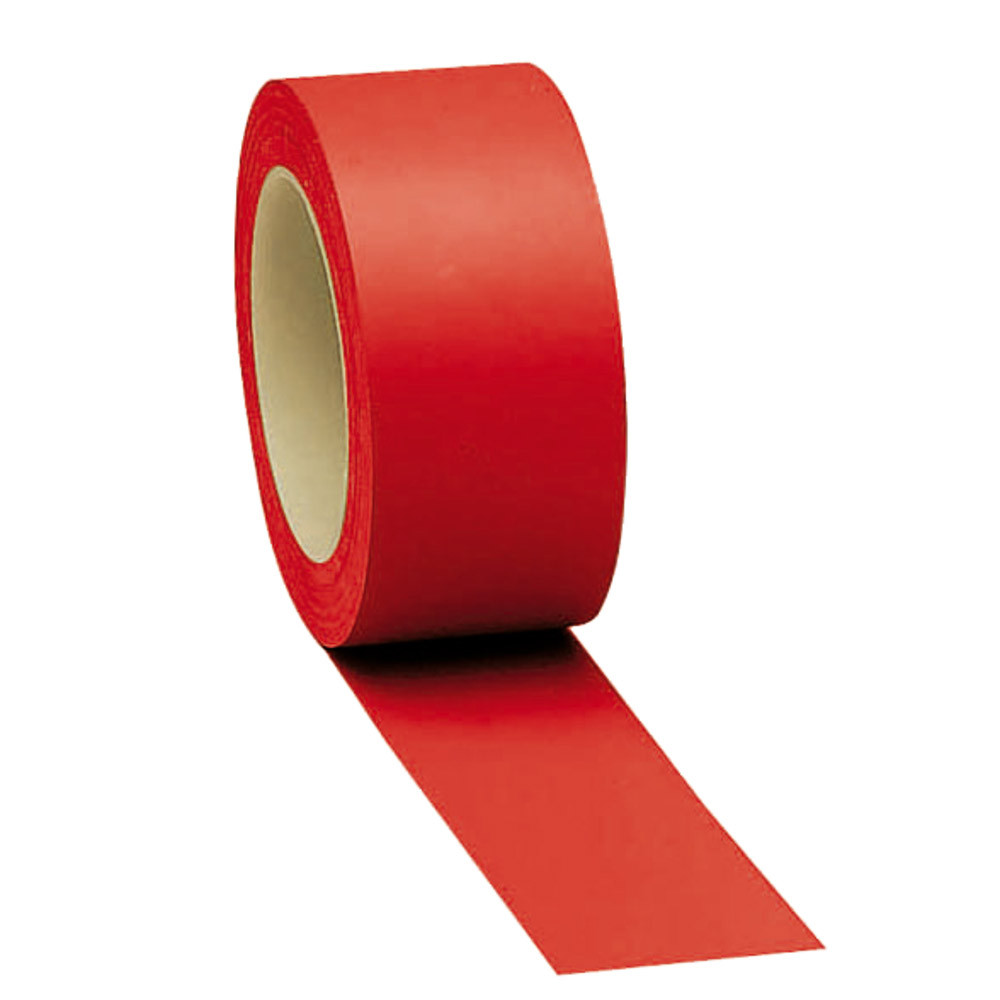 3 rouleaux de bande adhésive de marquage des sols uni rouge