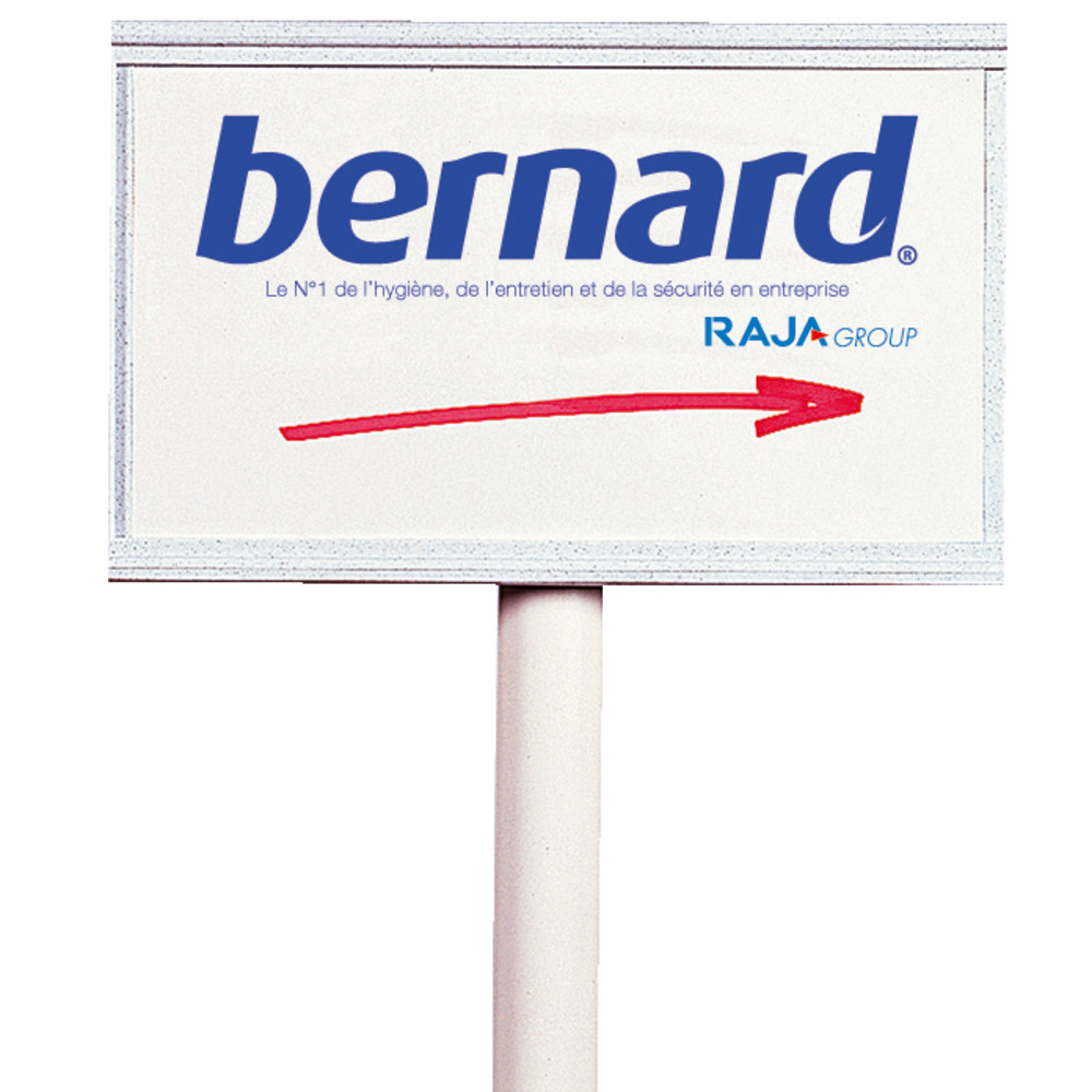 Panneau d'information ABS blanc 40 x 25 cm pour format A4