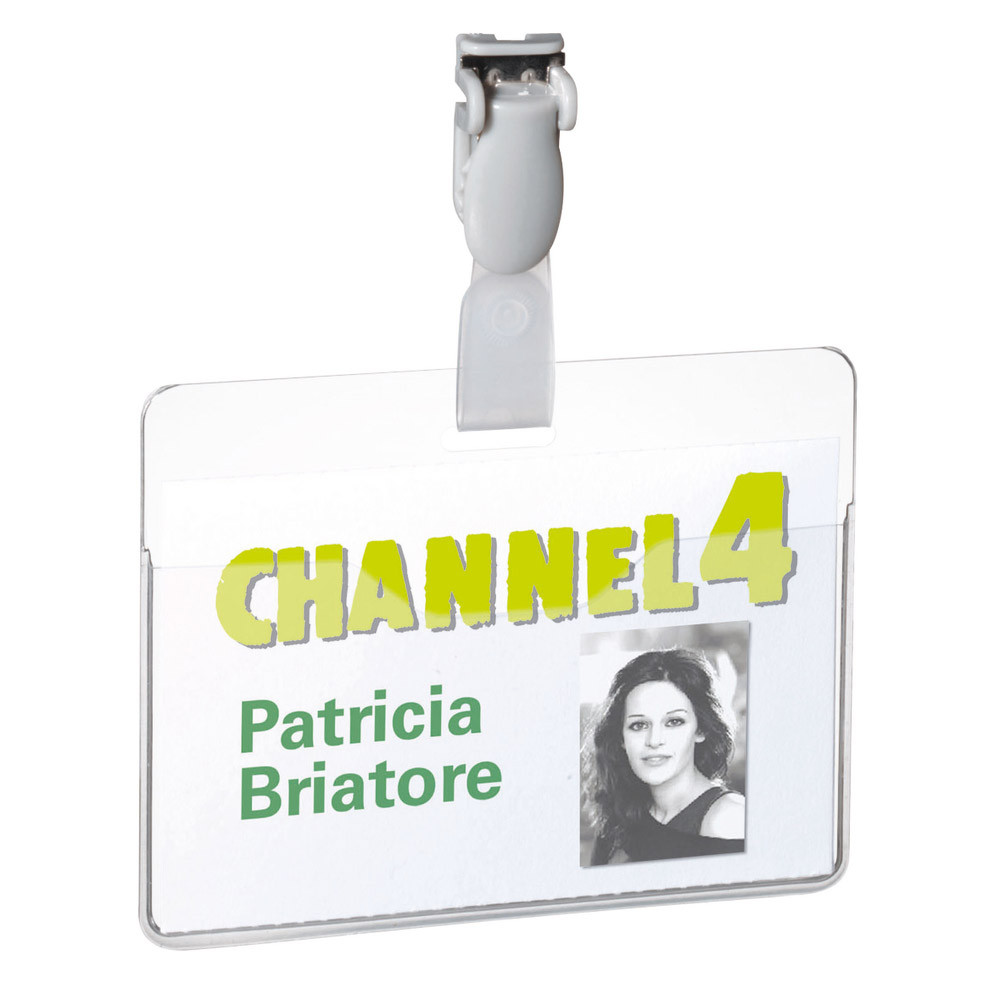 25 porte-badges à clip