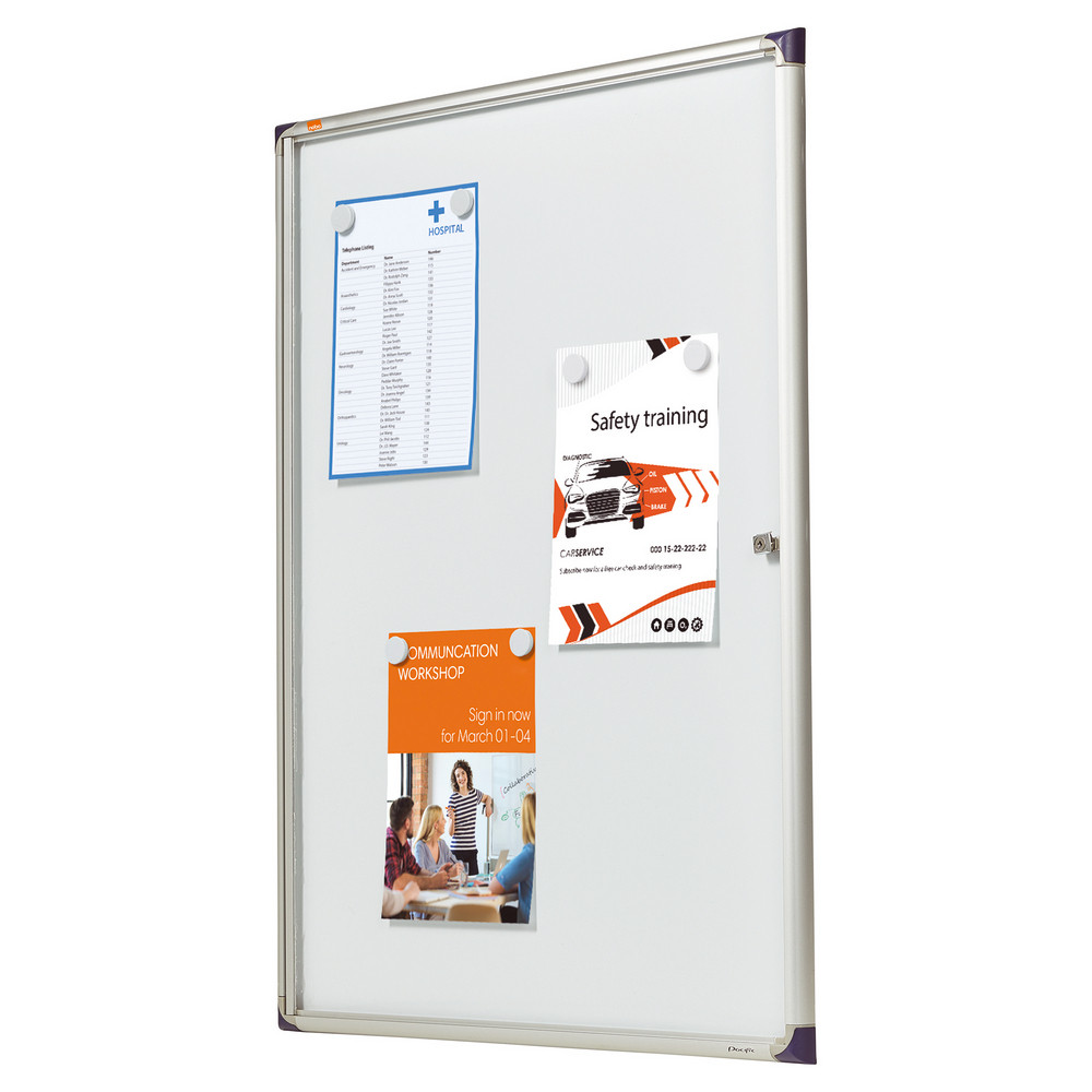 Vitrine d'intérieur extra-plate Nobo 9 feuilles.