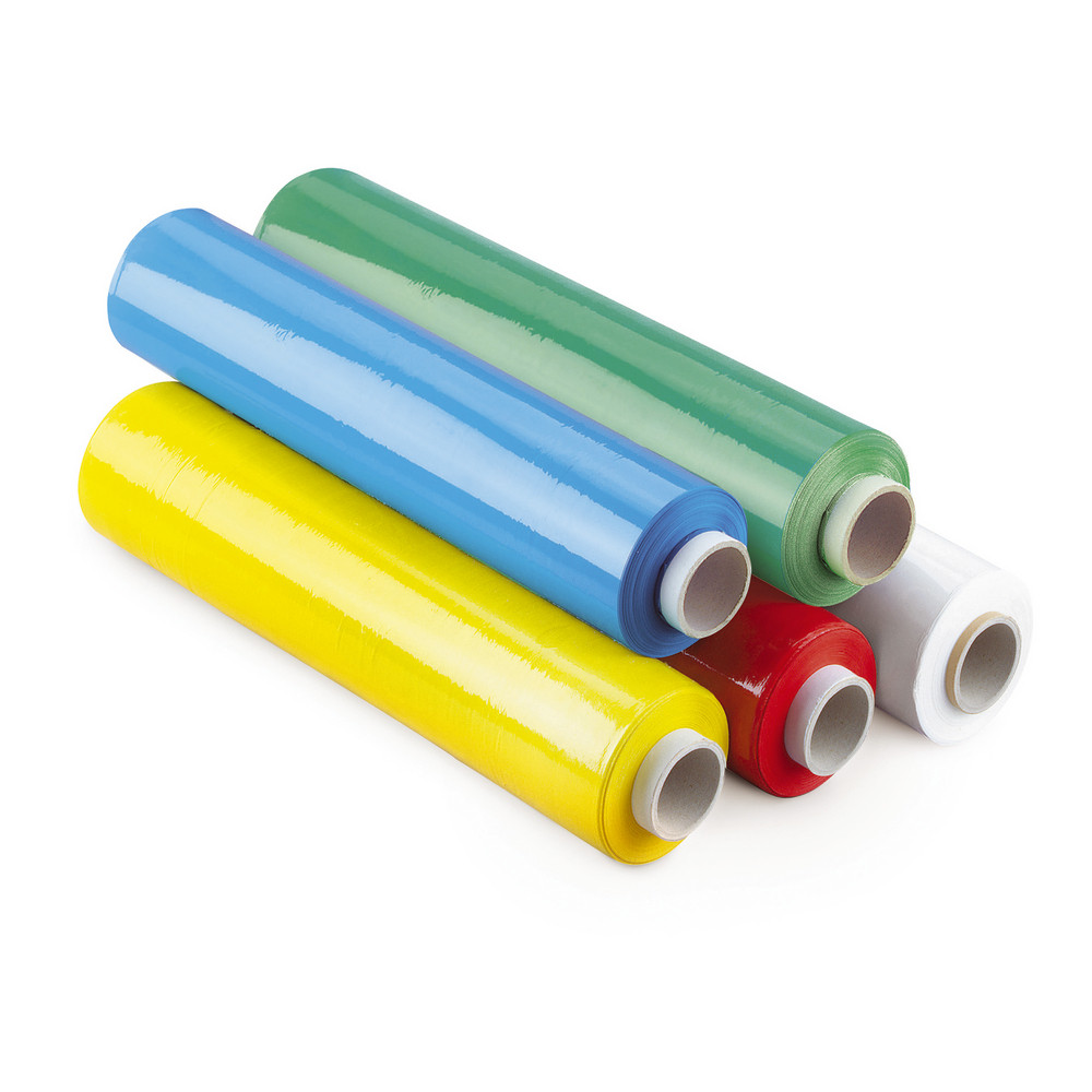 RAJASTRETCH Film étirable manuel cast blanc opaque 20microns 450mm x 300m, lot de 6