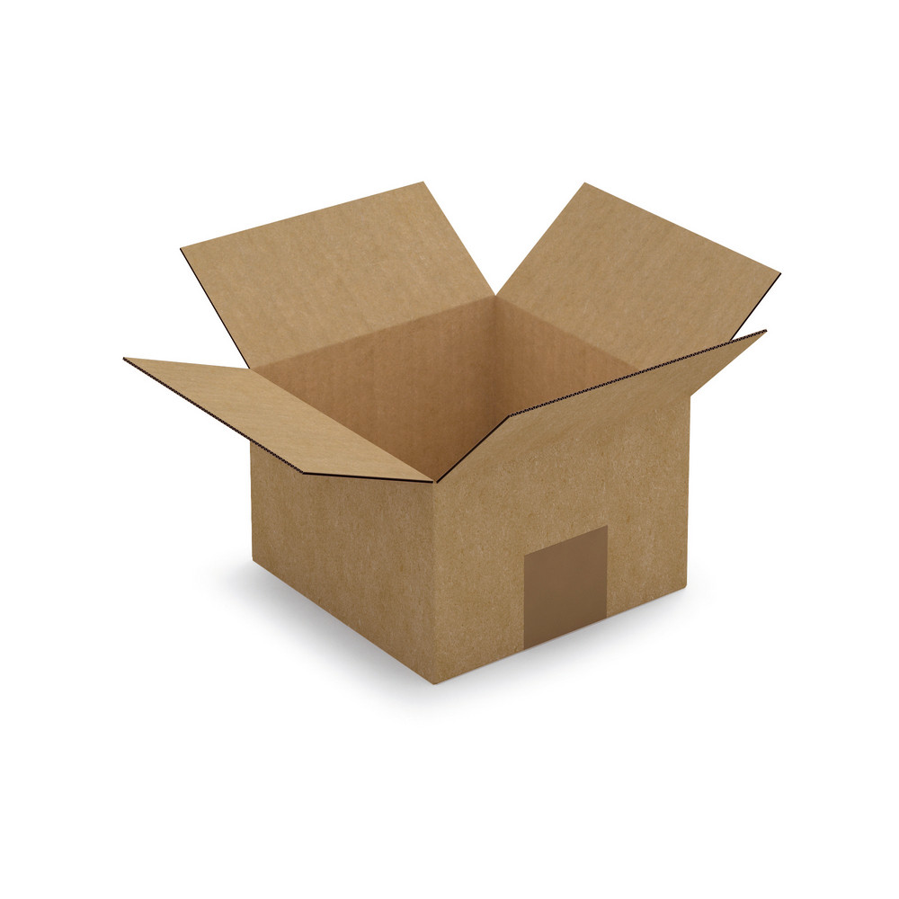 Caisse carton brune simple cannelure RAJA 15x15x10 cm